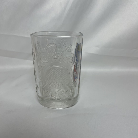 2000 Walt Disney World Celebration McDonald's & Disney Epcot 14 fl oz Glass Mug - Picture 2 of 6